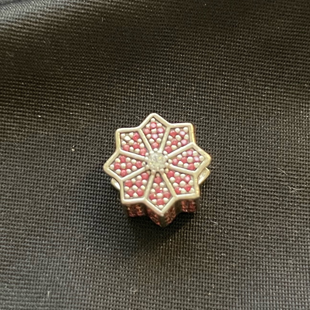 Pandora Sparkling CZ Poinsettia Charm